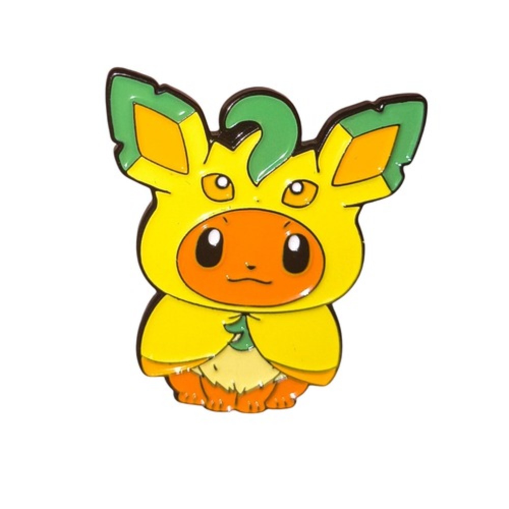 Nintendo Pokemon Eevee Dressed As Leafeon Grass Evolution Enamel Pin